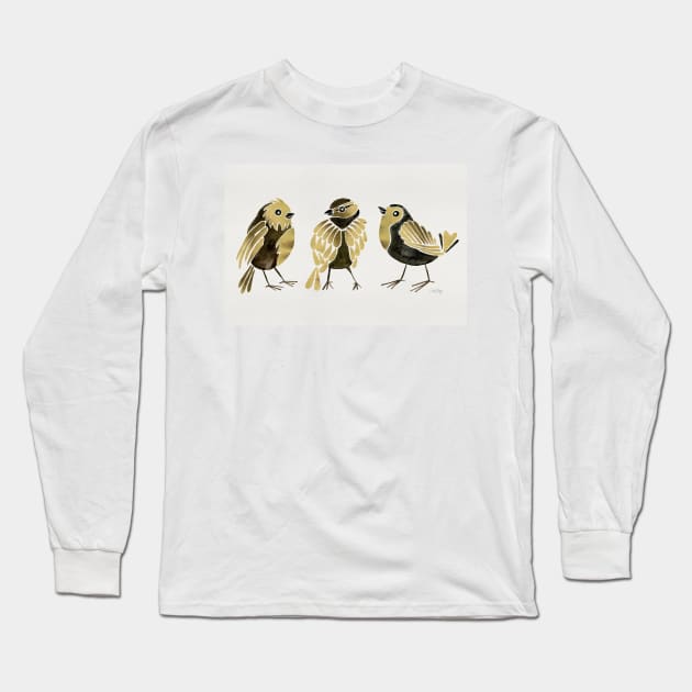 finches gold Long Sleeve T-Shirt by CatCoq